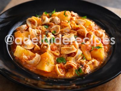 SOFT Stewed Squid with Potatoes | Portuguese Recipe