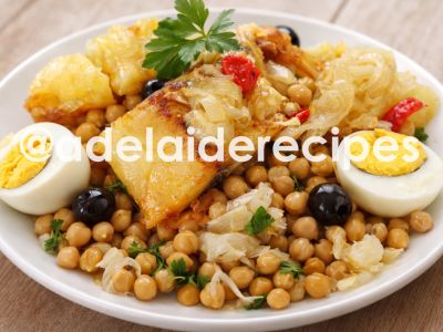 Baked Cod with Chickpeas | Traditional Portuguese Recipe