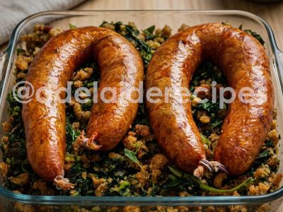 Migas no Forno com Alheira | Receita Tradicional Portuguesa e Saborosa!