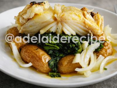 Roasted Cod and Greens Recipe